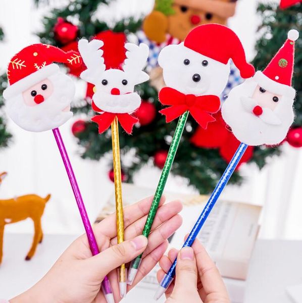 2019 New Plastic Christmas Cartoon Pen Christmas Tree Ornaments