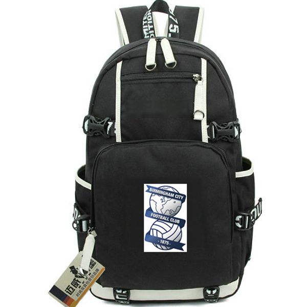

durable backpack birmingham city day pack football club school bag soccer packsack quality rucksack sport schoolbag out door daypack