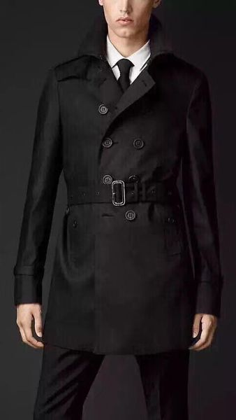 

Autumn winter new large ize men 039 windbreaker europe and the united tate men trim the body double brea ted briti h hort tyle coat