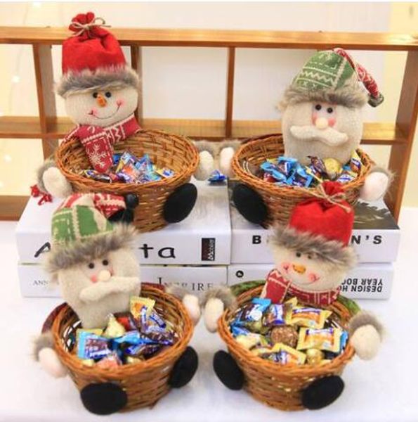 

wholesales 2019 handmade christmas candy basket deskdecoration christmas decoration gifts