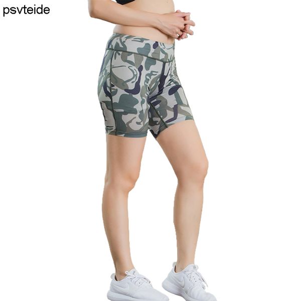 

womens sports shorts camouflage shorts female exercise trunks quick-dry short pant bodybuilding army green half trousers, Black;blue