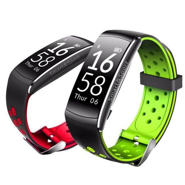 Q8 Smart Band für iPhone X 8 Bluetooth 4.0 Smart Sport Armbänder Herzfrequenzmesser für Galaxy S8 mit Kleinpaket