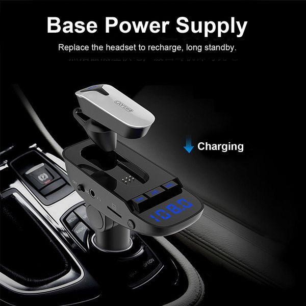 

er9 car mp3 player bluetooth headset 2 in 1 fm transmitter bluetooth hands-speakerphone line audio input for all smartphones
