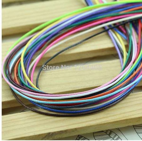 

10 meters/piece 1mm diameter waxed thread polyester cord string strap wholesale necklace rope bead fit shamballa bracelet, Silver
