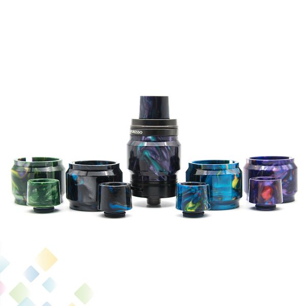 

Resin Replacement Tube Caps Drip Tip Kit Fit Cleito120 Cleito Mesh 24 RTA Vaporesso Revenger 3.5ML NRG SE 5ml NRG DHL Free