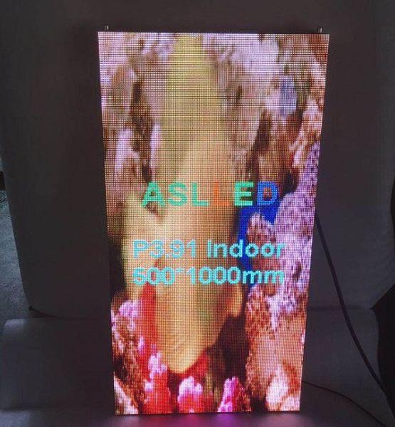 

2020 p4.81 indoor led display 1000*500mm including:power supply, receiving card, power cord and signal wire