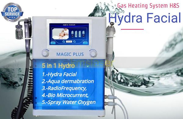 5 in 1 Hydra aqua peeling gezicht radiofrequentie bio microcurrent spray water zuurstof gezichts diepe reiniging face lift huidverjonging