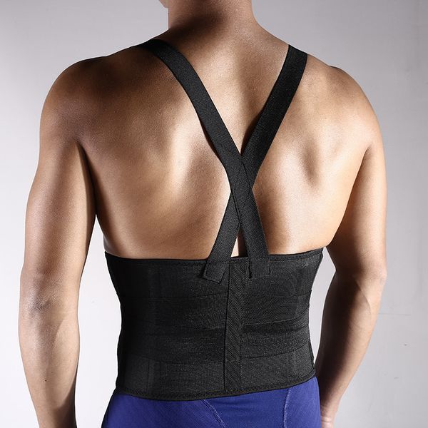 

body sports safety professional durable waist support anti slip waist protection for basketball cycling weightlifting, Black;gray