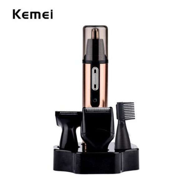 Kemei 4 In 1 Electric Nose Hair Trimer Shaver Blade Sideburns
