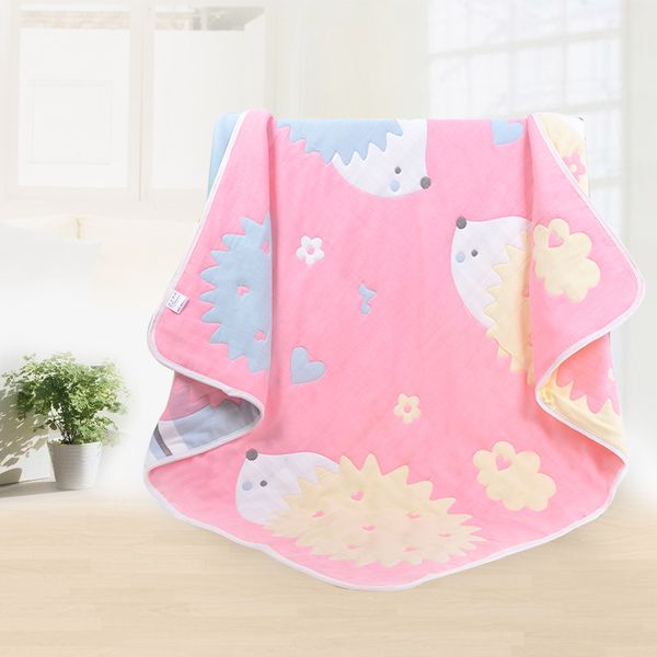 

spring and autumn baby blanket 8 layers of cotton gauze children's quilt cartoon single flower towel