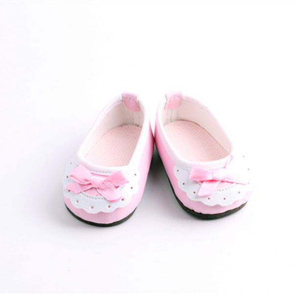 

toy gift doll shoes pink bow doll shoes for 18" inch american girl for baby gift