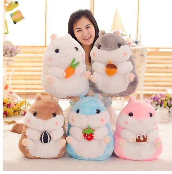 1 pcs 38cm linda bonecas de pelúcia hamster, brinquedos de pelúcia simulação hamster, cobaia grande brinquedos de pelúcia, crianças / meninas feriado