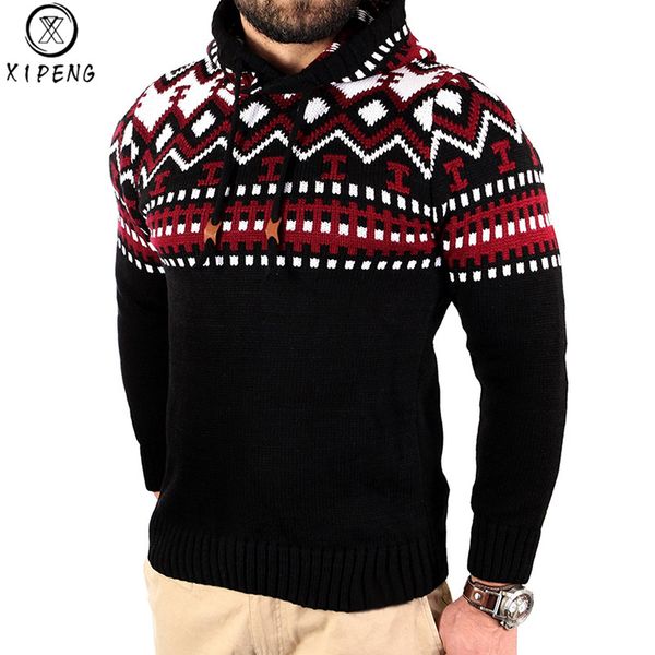 

2018 new autumn men's slim knitted sweaters hit color pullover sweater men o-neck winter casual sweaters brand knitwear pull, White;black