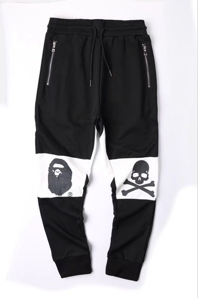 

Ape kull bone ca ual trou er men teenager baggy ize pant zipper pocke long tudent port pant thin
