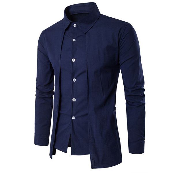 

nice spring camisa masculina slim fashion men shirt long sleeve wedding casual solid male slim fit shirts plus size 2x 2b1241, White;black