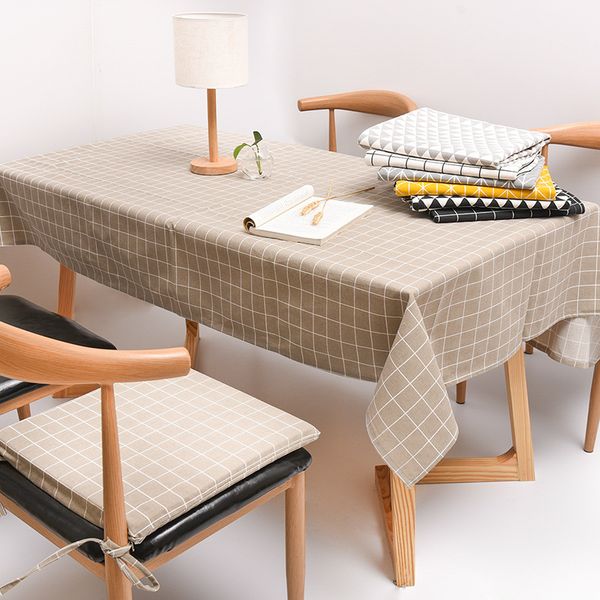 

клетчатая скатерть coustomize размер стола обложка мода cottonlinen декоративные кофе скатерть bh18024