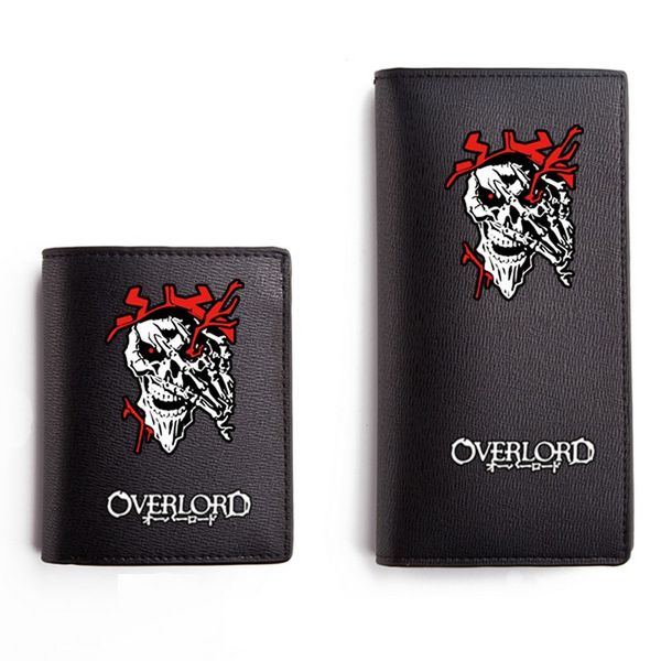 

meancat overlord novel collection pu leather standard wallet over lord money wallets for teenagers and adults fans with luminous, Red;black