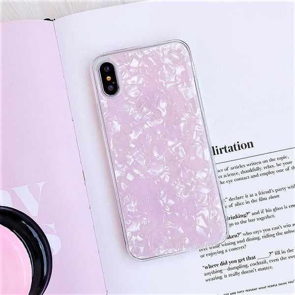 

2018 factory sale for iphone 6 plus case lady style marble shell mobile case tpu back cover phone case