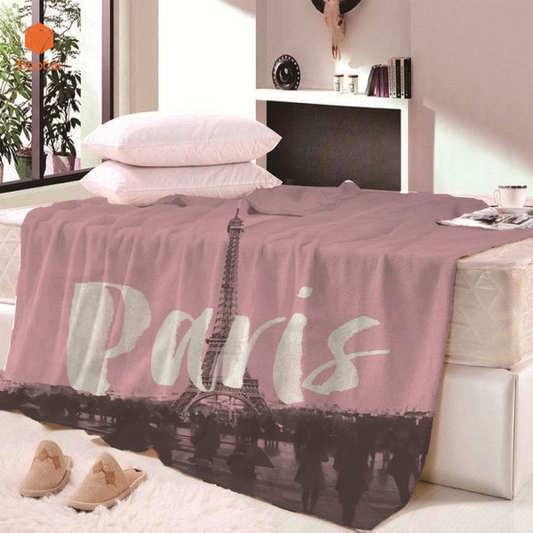 

paris super soft cozy velvet plush throw blanket for bed beachtowel thicking blanket throws bedsheet travel sheets cb68