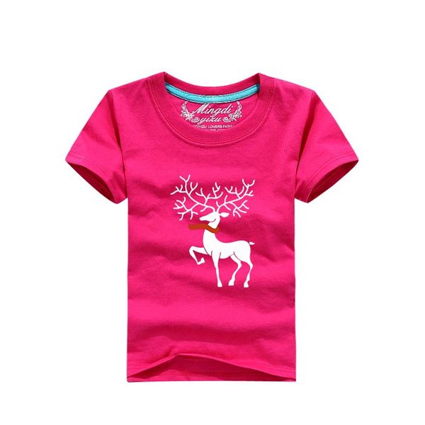 

fashion christmas clothing baby boys girls t shirts 2-7yrs brand christmas kids clothes children clothing summer t shirts, Blue