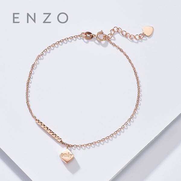

pure 18k rose gold bracelet for women miss girls gift female fine jewelry genuine real solid chain upscale new party trendy, Golden;silver