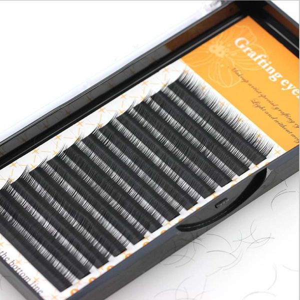 

10cases 8-15mm mixed in one case individual eyelash extension classic natural long eye lashes korea silk volume lash extension