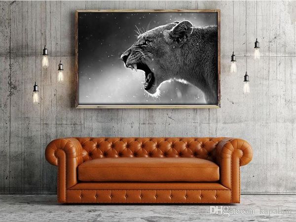 

Lioness Wild Animal Home Decor Art Poster Print 16 24 36 47 inches