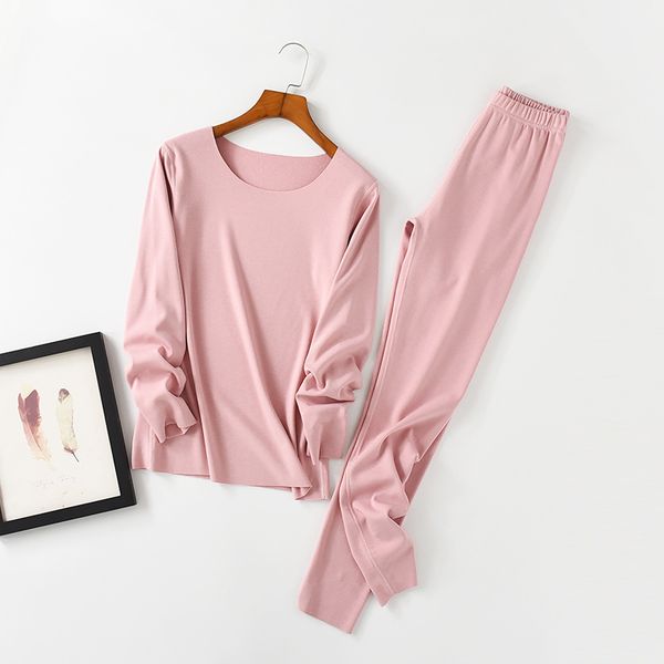 

2018 осень и зима новая корейская версия теплый длинный джонс плюс размер средней толщины хлопок термобелье наборы, Black;red