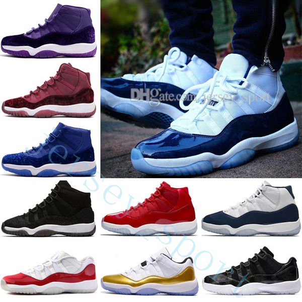 

11s 11 mens basketball shoes high gym red midnight navy win like 82 96 bred 72-10 space jam 45 barons prm heiress black stingray sneakers