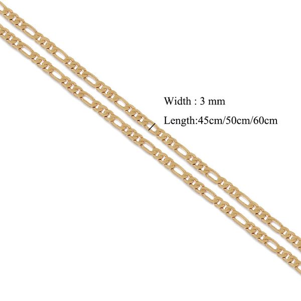 

(157N) (60см / 50см * 2 мм) Тонкий Длинные цепи Мужчины 18k желтого золота гальваническим М