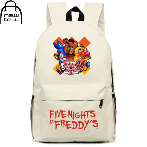 

horror game five nights at freddy's backpack fnaf school buckle shoulder bag
