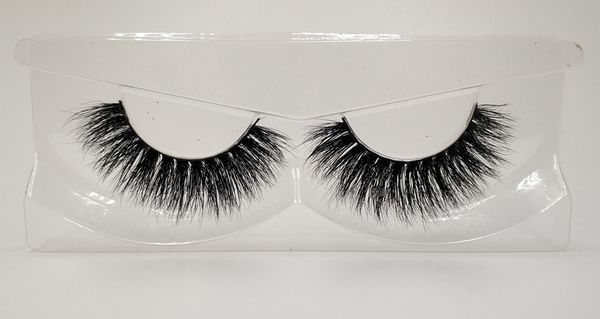 

3d mink false eyelashes 100% mink fur long thick hand-made reusable eyelashes natural 1 pair pack mtl004