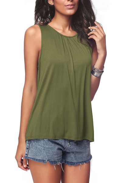 

women's casual shirts sleeveless vest women'st-shirt femal's wear, White