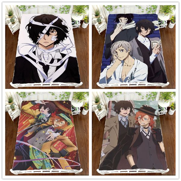 

anime manga bungo stray dogs bed sheet 150*200cm bedsheet