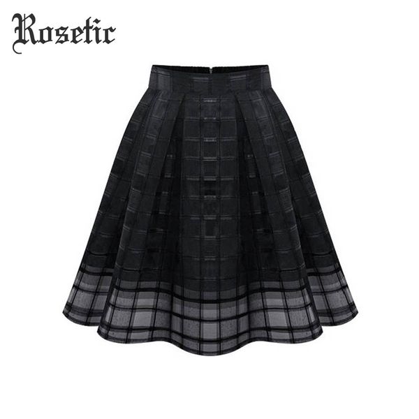 

rosetic woman gothic mini skirt high-waist organza mesh see-through casual fashion travel party girl goth short ball gown skirts, Black