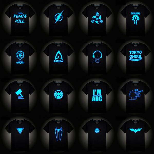 magliette fluorescenti al buio