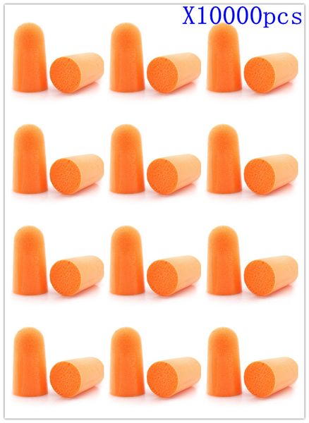 

healthy life] 10000pcs orange ear plugs sound insulation protection earplugs anti-noise sleeping for travel