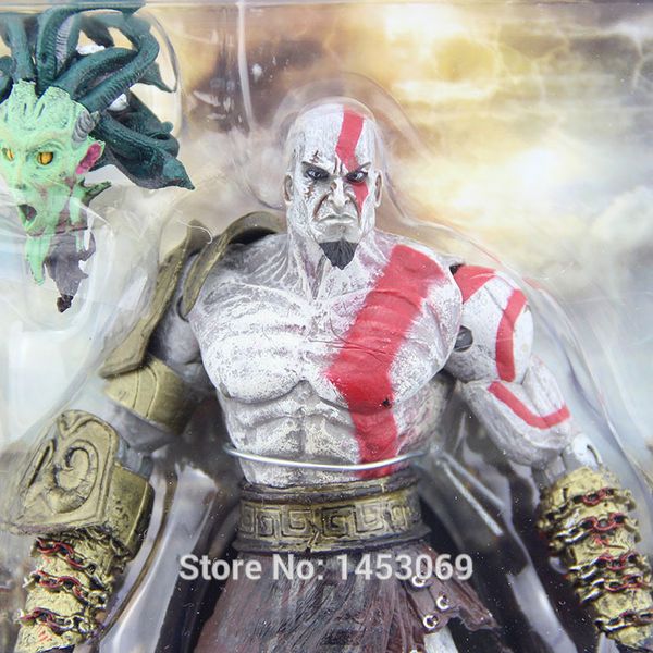 

eco-friendly god of war 1pcs 7 .5 "neca god of war kratos in golden fleece armor with medusa head pvc action figure collection toy
