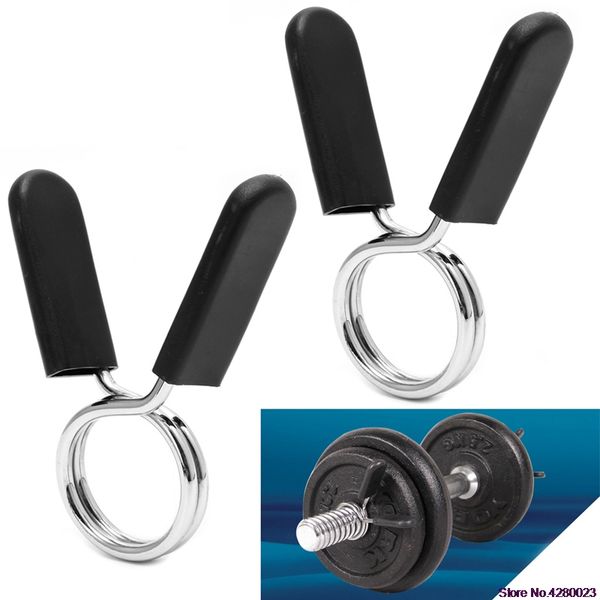 

2pcs 30mm buckle clip barbell gym weight lifting bar dumbbell lock clamp spring collar clips 828 promotion