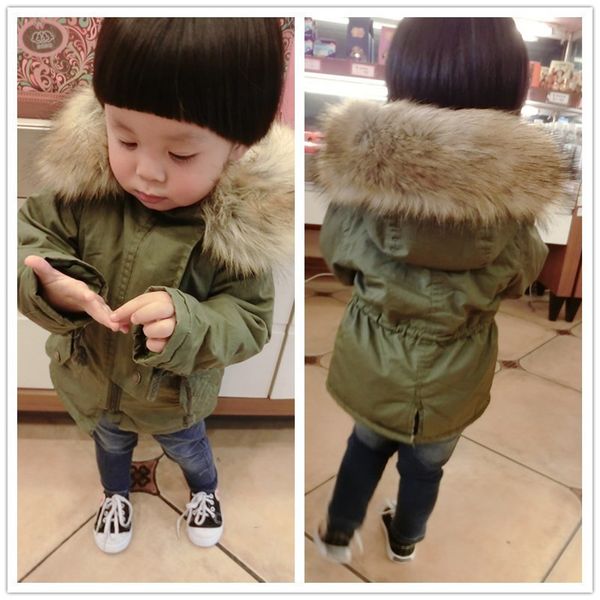 

new baby boys winter coats warm tracksuit hooded thick autumn 9m-2 old size clothing, Blue;gray