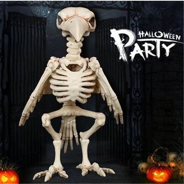 

wholesales skeleton raven plastic animal skeleton bones for horror halloween decoration