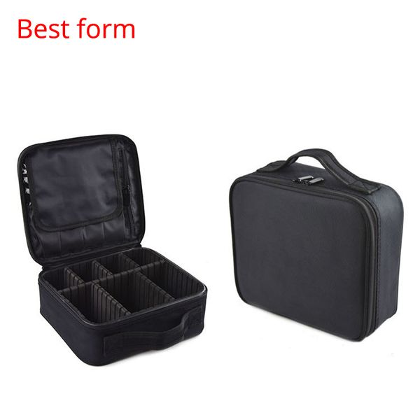 

professional makeup artist cosmetic case double hard partition cosmetic bag portable storage case makeup bag