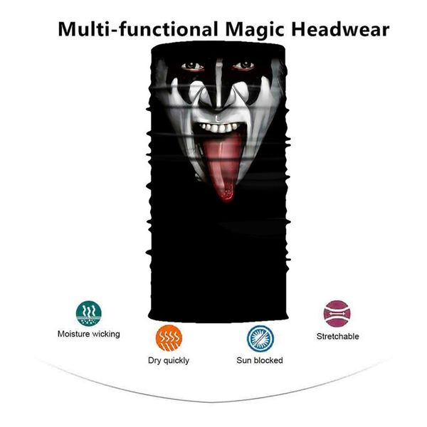 

cycling motorcycle neck tube ski scarf face mask balaclava halloween party q1024*20, Black