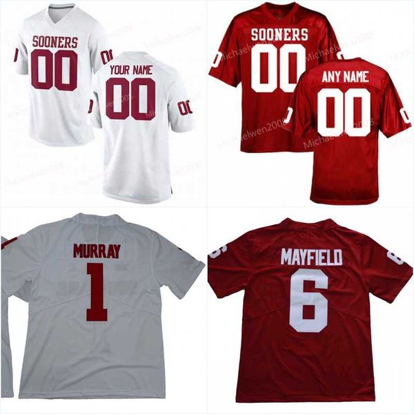 

Men Custom 2018 Oklahoma Sooners #1 Kyler Murray 2 CeeDee Lamb 4 Trey Sermon 5 Marquise Brown 6 Baker Mayfield College Football Jerseys