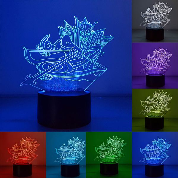 

naruto sasuke susanoo 3d visual illusion led rgb color changing usb nightlight naruto shippuden action figure sasuke anime toy