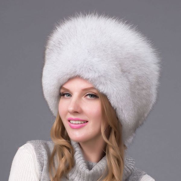 

2018 winter neutral fur hood caps real sheepskin hat raccoon fur hat female autumn winter russia outdoor hjl-02, Blue;gray