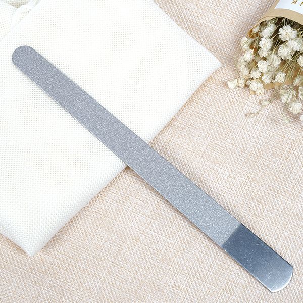 

1 pcs stainless steel nail file buffer sanding polishing nail grinding blocks grind sand art pedicure manicure metal mz0195