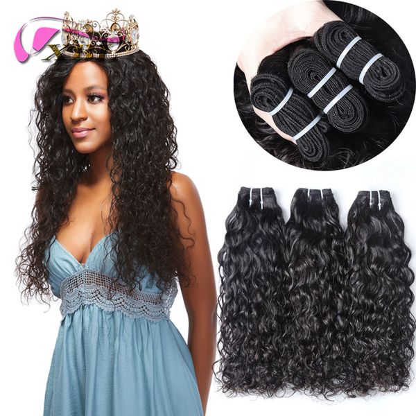 

Xblhair raw virgin indian hair water wave virgin human hair bundle whole ale price human hair exten ion