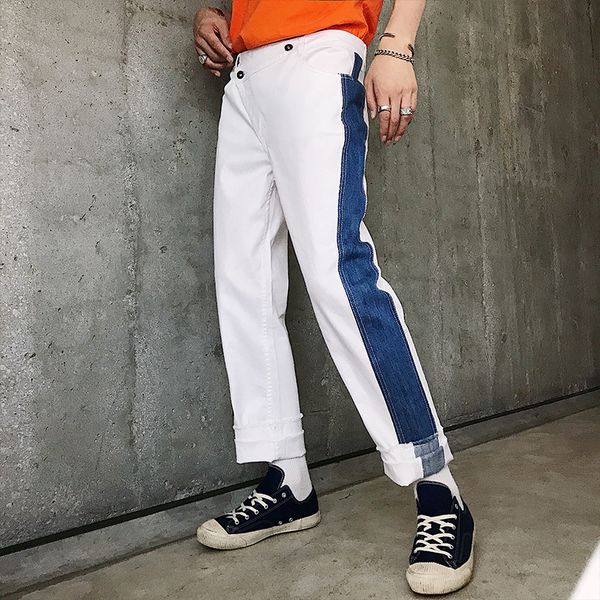 

2018 new men's clothing hair stylist gd fashion summer loose thin and breathable csual pants plus size costumes, Black