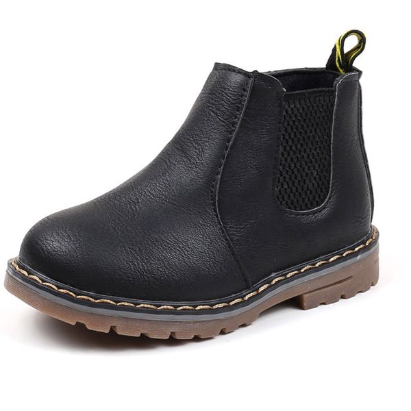 Children Kids Oxford Martin Shoes Boys Girls Dress Ankle Boots Autumn Winter Fashion England Style Children Baby Toddler Pu Ieather Boots Girls Combat